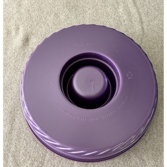 Vintage Packerware Chip And Dip Serving Plate Purple - Picture 4 of 5